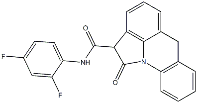 N-(2,4-Difluorophenyl)-1,2-dihydro-1-oxo-6H-pyrrolo[3,2,1-de]acridine-2-carboxamide 结构式