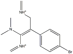 3-Dimethylamino-2-(4-bromophenyl)-2-propene-1-(dimethyliminium) Structure