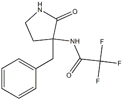 N-(3-Benzyl-2-oxopyrrolidin-3-yl)trifluoroacetamide Structure