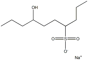 7-ヒドロキシデカン-4-スルホン酸ナトリウム 化学構造式