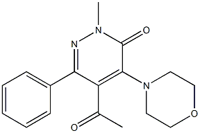 2-Methyl-4-morpholino-5-acetyl-6-phenylpyridazin-3(2H)-one