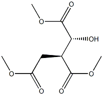 (1R,2S)-1-ヒドロキシプロパン-1,2,3-トリカルボン酸トリメチル 化学構造式