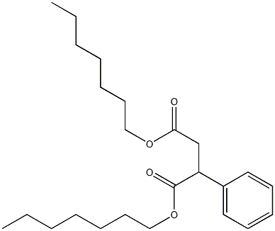 Phenylsuccinic acid diheptyl ester Structure
