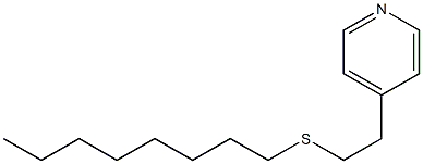 4-(2-Octylthioethyl)pyridine Structure