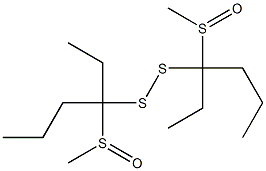 プロピル[1-(メチルスルフィニル)プロピル]ペルスルフィド 化学構造式
