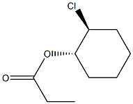 (1S,2S)-2-クロロシクロヘキサノールプロピオナート 化学構造式
