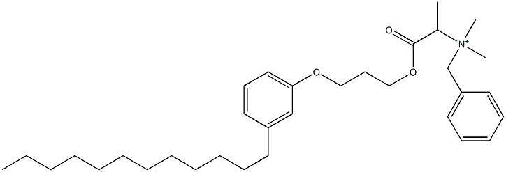  N,N-Dimethyl-N-benzyl-N-[1-[[3-(3-dodecylphenyloxy)propyl]oxycarbonyl]ethyl]aminium