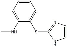 2-[[2-[Methylamino]phenyl]thio]-1H-imidazole 结构式