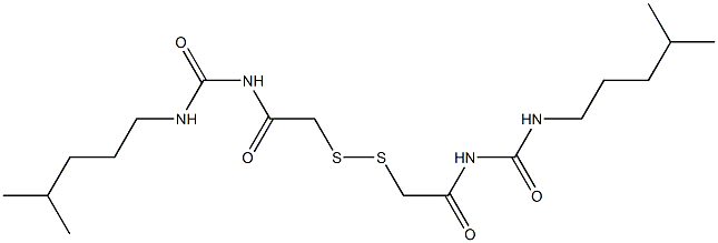  1,1'-(Dithiobismethylenebiscarbonyl)bis[3-isohexylurea]