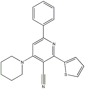 2-(2-Thienyl)-4-piperidino-6-phenylpyridine-3-carbonitrile