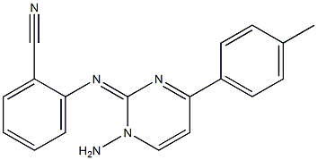 1-Amino-1,2-dihydro-2-(2-cyanophenylimino)-4-(4-methylphenyl)pyrimidine|