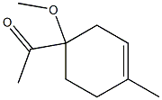1-(1-Methoxy-4-methyl-3-cyclohexenyl)ethanone,,结构式