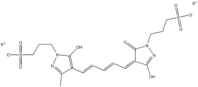  3-[5-Hydroxy-3-methyl-4-[5-[3-hydroxy-5-oxo-1-(3-sulfopropyl)-2-pyrazolin-4-ylidene]-1,3-pentadienyl]-1H-pyrazol-1-yl]propane-1-sulfonic acid dipotassium salt