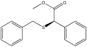 [R,(-)]-(Benzylthio)phenylacetic acid methyl ester,,结构式