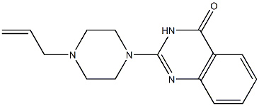 2-[4-(2-Propenyl)-1-piperazinyl]quinazolin-4(3H)-one 结构式