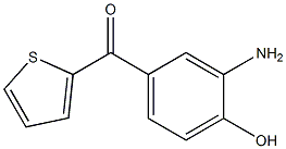 2-(3-Amino-4-hydroxybenzoyl)thiophene,,结构式