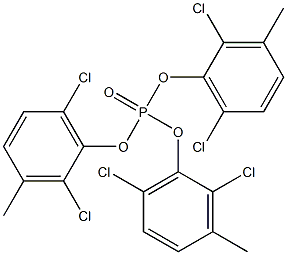 りん酸トリス(2,6-ジクロロ-3-メチルフェニル) 化学構造式
