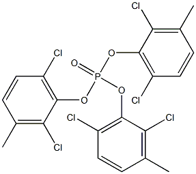 Phosphoric acid tris(2,6-dichloro-3-methylphenyl) ester Structure