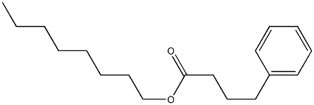 4-フェニルブタン酸オクチル 化学構造式