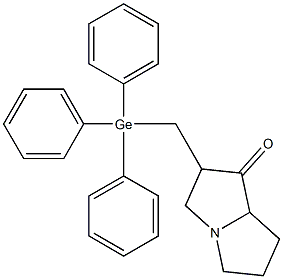 2-[(Triphenylgermyl)methyl]hexahydro-1H-pyrrolizin-1-one