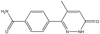 4-[(1,6-Dihydro-4-methyl-6-oxopyridazin)-3-yl]benzamide