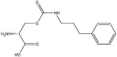 (S)-2-Amino-3-[(3-phenylpropyl)amino(thiocarbonyl)thio]propionic acid Structure