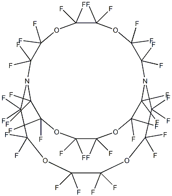 ヘキサトリアコンタフルオロ-4,7,13,16,21,24-ヘキサオキサ-1,10-ジアザビシクロ[8.8.8]ヘキサコサン 化学構造式
