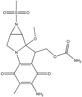 6-Amino-8-[[(aminocarbonyl)oxy]methyl]-1,1a,2,8,8a,8b-hexahydro-8a-methoxy-5-methyl-1-methylsulfonylazirino[2',3':3,4]pyrrolo[1,2-a]indole-4,7-dione