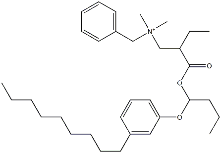 N,N-Dimethyl-N-benzyl-N-[2-[[1-(3-nonylphenyloxy)butyl]oxycarbonyl]butyl]aminium 结构式