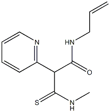 N-Methyl-2-allylcarbamoyl-2-(2-pyridyl)thioacetamide Structure