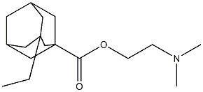 3-Ethyladamantane-1-carboxylic acid 2-dimethylaminoethyl ester Structure