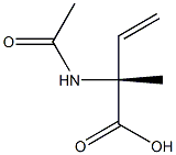 (R)-2-Acetamido-2-methyl-3-butenoic acid Struktur