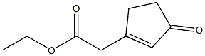 3-(Ethoxycarbonylmethyl)-2-cyclopenten-1-one Structure