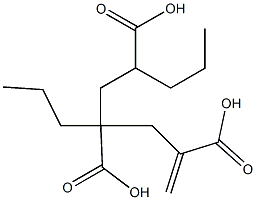 1-Hexene-2,4,6-tricarboxylic acid 4,6-dipropyl ester,,结构式
