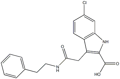  6-Chloro-3-[(2-phenylethyl)carbamoylmethyl]-1H-indole-2-carboxylic acid