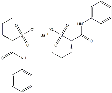 Bis[[S,(-)]-1-(phenylcarbamoyl)-1-butanesulfonic acid] barium salt Structure