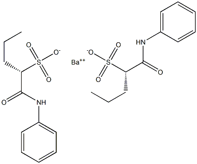 Bis[[S,(-)]-1-(phenylcarbamoyl)-1-butanesulfonic acid] barium salt 结构式