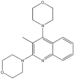 3-Methyl-2,4-dimorpholinoquinoline Structure