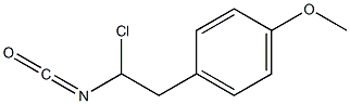 1-Chloro-2-(4-methoxyphenyl)ethyl isocyanate 结构式