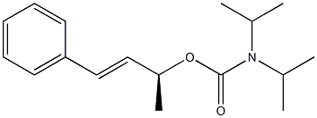 N,N-Diisopropylcarbamic acid (1S,2E)-1-methyl-3-phenyl-2-propenyl ester 结构式