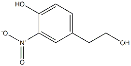 2-(4-Hydroxy-3-nitrophenyl)ethanol,,结构式