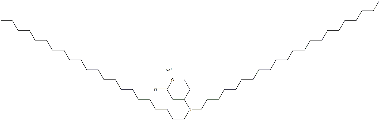 3-(Didocosylamino)valeric acid sodium salt,,结构式