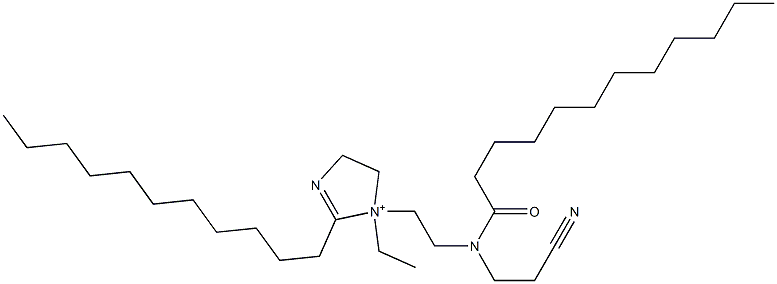 1-[2-[(2-Cyanoethyl)(1-oxododecyl)amino]ethyl]-1-ethyl-4,5-dihydro-2-undecyl-1H-imidazol-1-ium