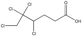 4,5,5,6-テトラクロロカプロン酸 化学構造式