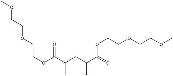 2,4-ジメチルグルタル酸ビス[2-(2-メトキシエトキシ)エチル] 化学構造式