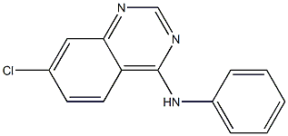 4-Anilino-7-chloroquinazoline Structure