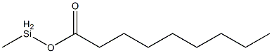 Nonanoic acid methylsilyl ester Structure