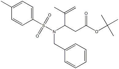 3-(Benzyltosylamino)-4-methyl-4-pentenoic acid tert-butyl ester Structure