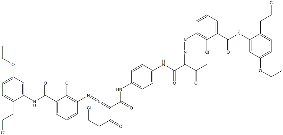 3,3'-[2-(Chloromethyl)-1,4-phenylenebis[iminocarbonyl(acetylmethylene)azo]]bis[N-[2-(2-chloroethyl)-5-ethoxyphenyl]-2-chlorobenzamide]