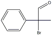2-ブロモ-2-フェニルプロピオンアルデヒド 化学構造式